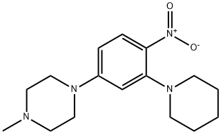 1-[4-nitro-3-(1-piperidinyl)phenyl]-4-methylpiperazine Structure