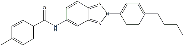 N-[2-(4-butylphenyl)-2H-1,2,3-benzotriazol-5-yl]-4-methylbenzamide 化学構造式