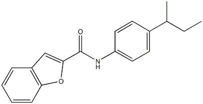 353502-50-8 N-(4-sec-butylphenyl)-1-benzofuran-2-carboxamide