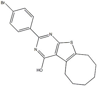 353502-56-4 2-(4-bromophenyl)-5,6,7,8,9,10-hexahydrocycloocta[4,5]thieno[2,3-d]pyrimidin-4-ol