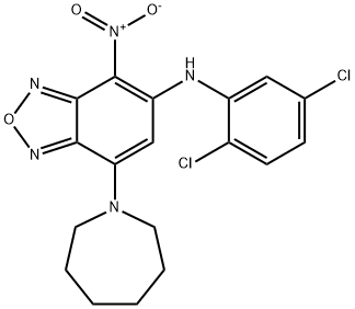 7-(1-azepanyl)-5-(2,5-dichloroanilino)-4-nitro-2,1,3-benzoxadiazole Structure