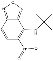 4-(tert-butylamino)-5-nitro-2,1,3-benzoxadiazole 结构式