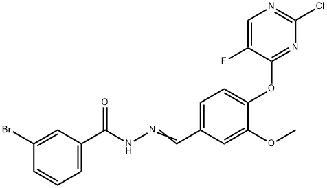 353509-05-4 3-bromo-N'-{4-[(2-chloro-5-fluoro-4-pyrimidinyl)oxy]-3-methoxybenzylidene}benzohydrazide