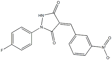 1-(4-fluorophenyl)-4-{3-nitrobenzylidene}-3,5-pyrazolidinedione|