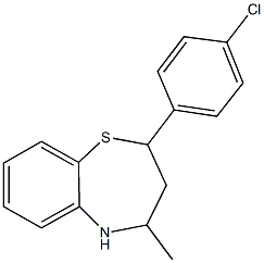 2-(4-chlorophenyl)-4-methyl-2,3,4,5-tetrahydro-1,5-benzothiazepine|