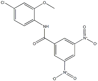 N-(4-chloro-2-methoxyphenyl)-3,5-bisnitrobenzamide Structure