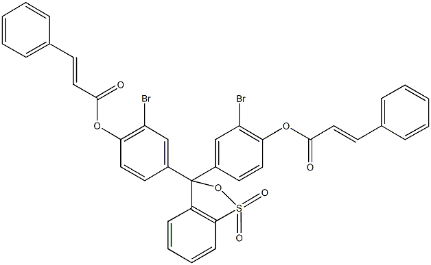 2-bromo-4-{3-[3-bromo-4-(cinnamoyloxy)phenyl]-1,1-dioxido-3H-2,1-benzoxathiol-3-yl}phenyl 3-phenylacrylate|