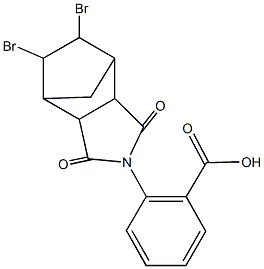 2-(8,9-dibromo-3,5-dioxo-4-azatricyclo[5.2.1.0~2,6~]dec-4-yl)benzoic acid,353514-65-5,结构式
