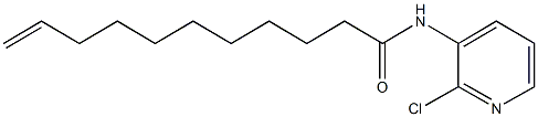 N-(2-chloro-3-pyridinyl)-10-undecenamide 结构式