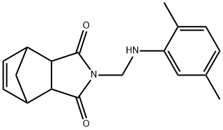 4-[(2,5-dimethylanilino)methyl]-4-azatricyclo[5.2.1.0~2,6~]dec-8-ene-3,5-dione Struktur