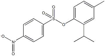 2-isopropyl-4-methylphenyl 4-nitrobenzenesulfonate Structure