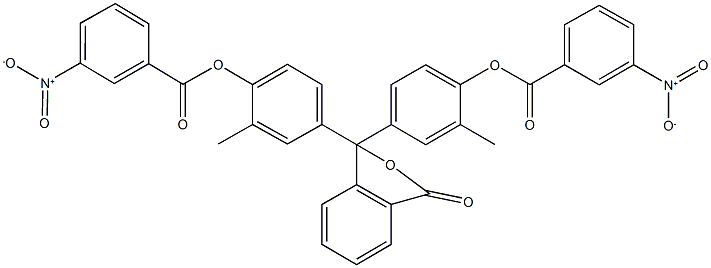 4-{1-[4-({3-nitrobenzoyl}oxy)-3-methylphenyl]-3-oxo-1,3-dihydro-2-benzofuran-1-yl}-2-methylphenyl 3-nitrobenzoate|