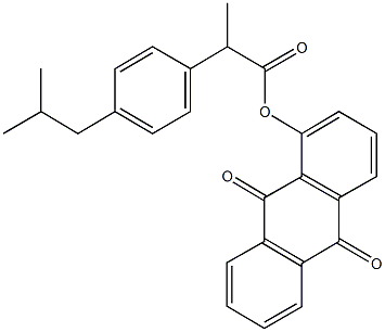 353515-13-6 9,10-dioxo-9,10-dihydro-1-anthracenyl 2-(4-isobutylphenyl)propanoate