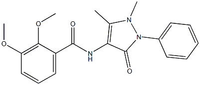 N-(1,5-dimethyl-3-oxo-2-phenyl-2,3-dihydro-1H-pyrazol-4-yl)-2,3-dimethoxybenzamide Structure