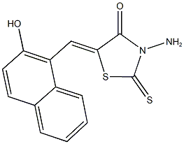 3-amino-5-[(2-hydroxy-1-naphthyl)methylene]-2-thioxo-1,3-thiazolidin-4-one|