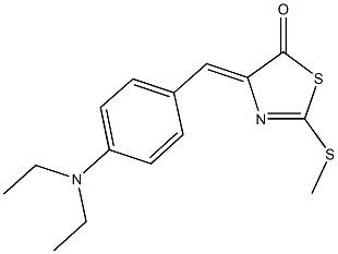 4-[4-(diethylamino)benzylidene]-2-(methylsulfanyl)-1,3-thiazol-5(4H)-one|