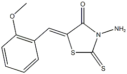 3-amino-5-(2-methoxybenzylidene)-2-thioxo-1,3-thiazolidin-4-one,353517-18-7,结构式