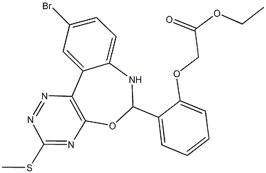 ethyl {2-[10-bromo-3-(methylsulfanyl)-6,7-dihydro[1,2,4]triazino[5,6-d][3,1]benzoxazepin-6-yl]phenoxy}acetate|