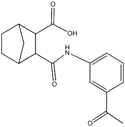 3-[(3-acetylanilino)carbonyl]bicyclo[2.2.1]heptane-2-carboxylic acid,353524-14-8,结构式