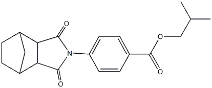 isobutyl 4-(3,5-dioxo-4-azatricyclo[5.2.1.0~2,6~]dec-4-yl)benzoate Structure