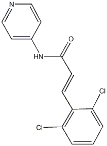 3-(2,6-dichlorophenyl)-N-(4-pyridinyl)acrylamide 化学構造式