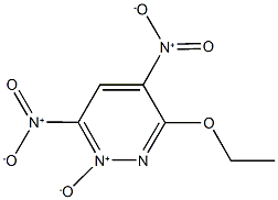 3-ethoxy-4,6-dinitropyridazine 1-oxide 结构式