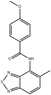 4-methoxy-N-(5-methyl-2,1,3-benzothiadiazol-4-yl)benzamide Structure