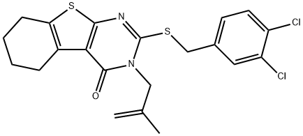 353762-75-1 2-[(3,4-dichlorobenzyl)sulfanyl]-3-(2-methyl-2-propenyl)-5,6,7,8-tetrahydro[1]benzothieno[2,3-d]pyrimidin-4(3H)-one