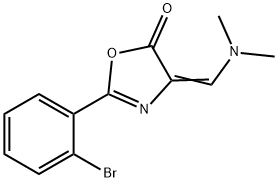 2-(2-bromophenyl)-4-[(dimethylamino)methylene]-1,3-oxazol-5(4H)-one Struktur