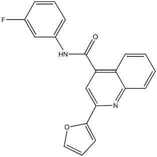 N-(3-fluorophenyl)-2-(2-furyl)-4-quinolinecarboxamide Structure