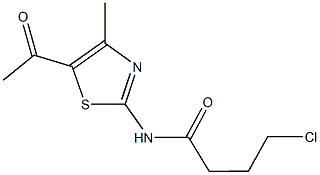 N-(5-acetyl-4-methyl-1,3-thiazol-2-yl)-4-chlorobutanamide|