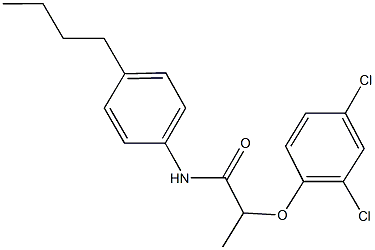 N-(4-butylphenyl)-2-(2,4-dichlorophenoxy)propanamide Structure
