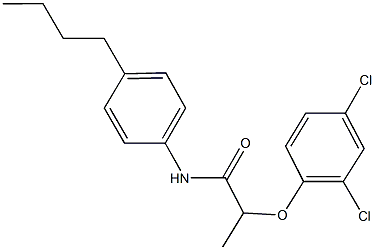 N-(4-butylphenyl)-2-(2,4-dichlorophenoxy)propanamide Struktur