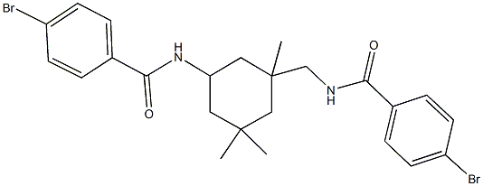 4-bromo-N-(3-{[(4-bromobenzoyl)amino]methyl}-3,5,5-trimethylcyclohexyl)benzamide Structure