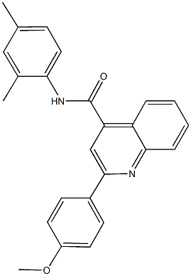 N-(2,4-dimethylphenyl)-2-(4-methoxyphenyl)-4-quinolinecarboxamide Struktur