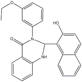 3-(3-ethoxyphenyl)-2-(2-hydroxy-1-naphthyl)-2,3-dihydro-4(1H)-quinazolinone Structure