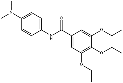 N-[4-(dimethylamino)phenyl]-3,4,5-triethoxybenzamide Structure