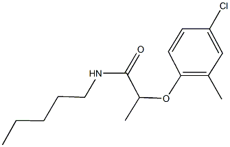 2-(4-chloro-2-methylphenoxy)-N-pentylpropanamide,353767-27-8,结构式