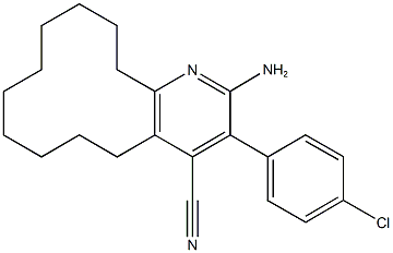 353767-31-4 2-amino-3-(4-chlorophenyl)-5,6,7,8,9,10,11,12,13,14-decahydrocyclododeca[b]pyridine-4-carbonitrile