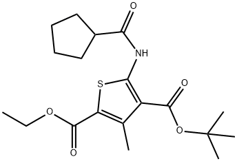 353767-44-9 4-tert-butyl 2-ethyl 5-[(cyclopentylcarbonyl)amino]-3-methyl-2,4-thiophenedicarboxylate