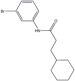 N-(3-bromophenyl)-3-cyclohexylpropanamide Struktur