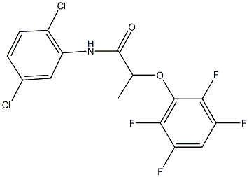 N-(2,5-dichlorophenyl)-2-(2,3,5,6-tetrafluorophenoxy)propanamide,353767-89-2,结构式