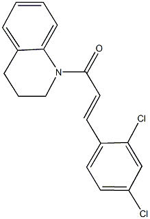 1-[3-(2,4-dichlorophenyl)acryloyl]-1,2,3,4-tetrahydroquinoline Struktur
