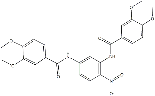N-{5-[(3,4-dimethoxybenzoyl)amino]-2-nitrophenyl}-3,4-dimethoxybenzamide Struktur