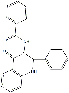 N-(4-oxo-2-phenyl-1,4-dihydro-3(2H)-quinazolinyl)benzamide 化学構造式