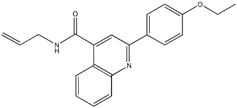 N-allyl-2-(4-ethoxyphenyl)-4-quinolinecarboxamide 化学構造式