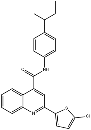 N-(4-sec-butylphenyl)-2-(5-chloro-2-thienyl)-4-quinolinecarboxamide|