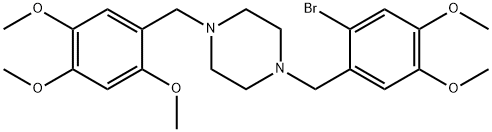 1-(2-bromo-4,5-dimethoxybenzyl)-4-(2,4,5-trimethoxybenzyl)piperazine Structure