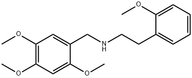 2-(2-methoxyphenyl)-N-(2,4,5-trimethoxybenzyl)ethanamine 化学構造式