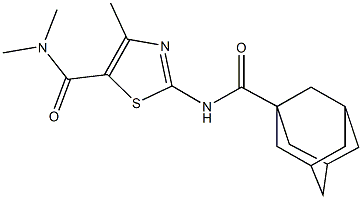 2-[(1-adamantylcarbonyl)amino]-N,N,4-trimethyl-1,3-thiazole-5-carboxamide Structure